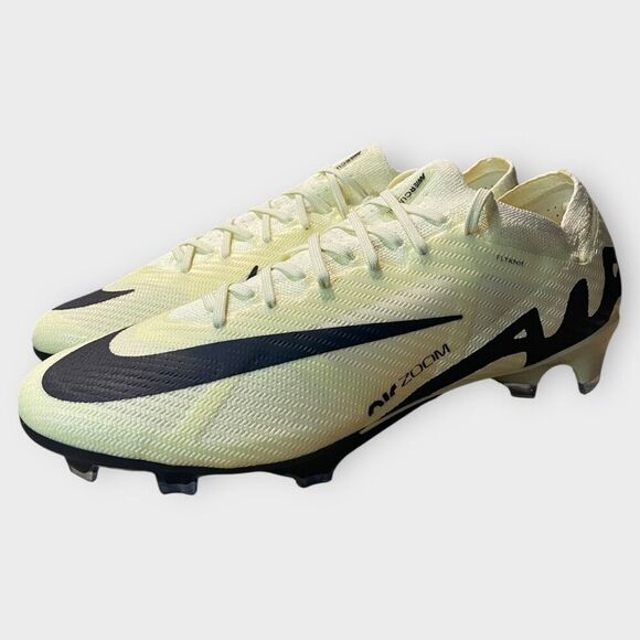 Nike Zoom Mercurial Vapor 15 Elite FG Lemonade Black Mens size 13 DJ4978-700 New - Picture 2 of 9